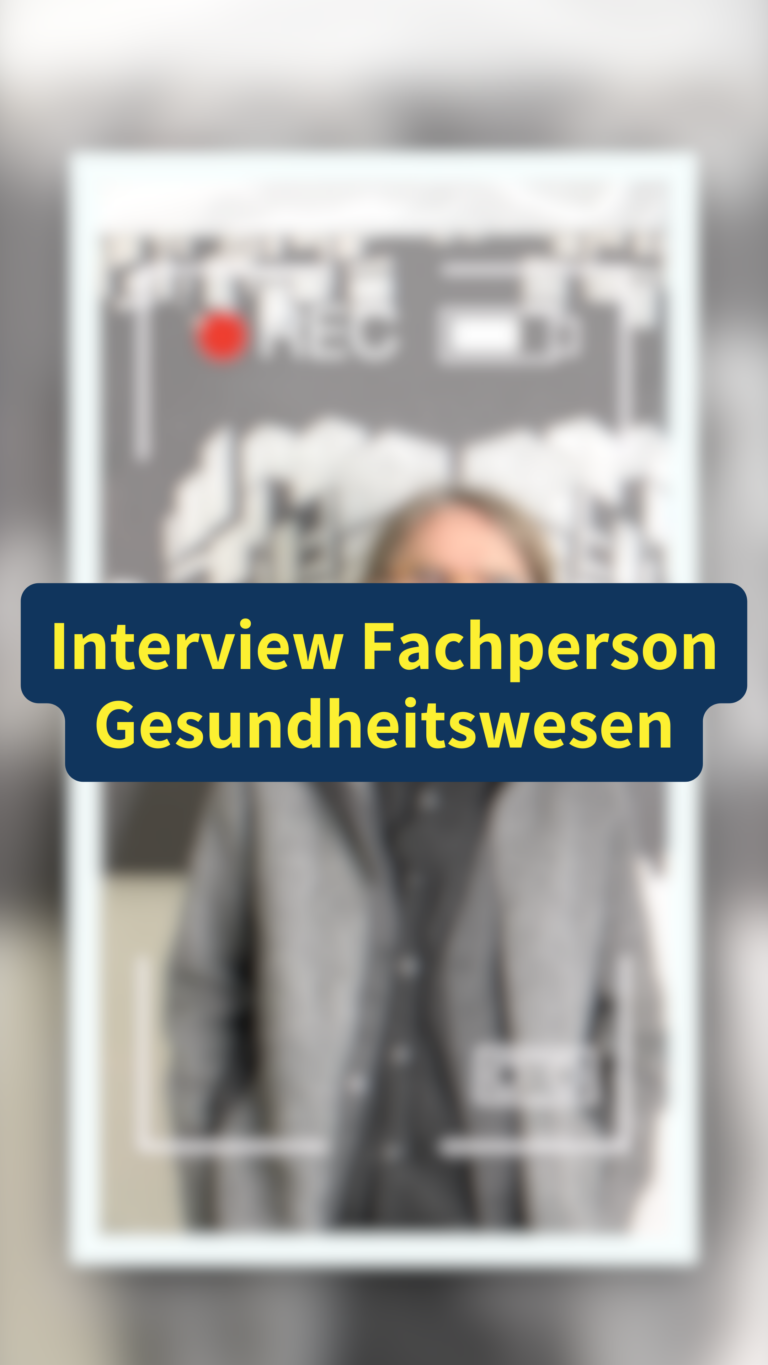 Interview Fachperson Gesundheitswesen